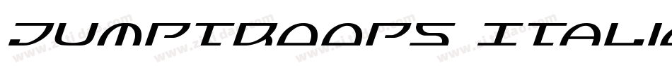 Jumptroops Italic字体转换